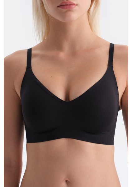 Siyah Linora Balensiz Dikişsiz Toparlayıcı Sütyen indirimleri
