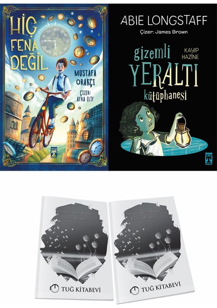 Hiç Fena Değil ve Gizem Li Yeraltı Kütüphanesi 4 Kayıp Hazine + Hediyeli