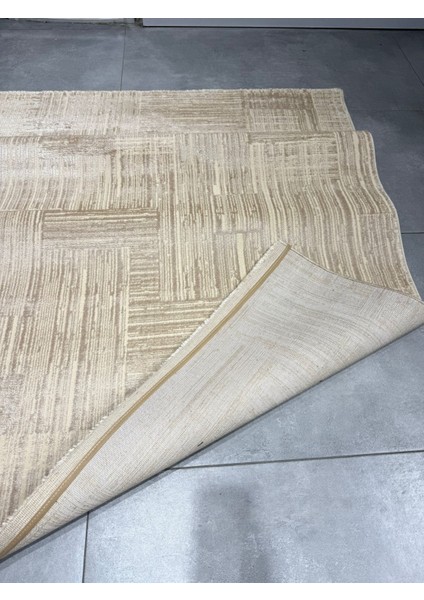 Impressive Koleksiyonu 4 Metrekare Bej Krem Modern Salon Mutfak Yatak Odası Halısı modelleri