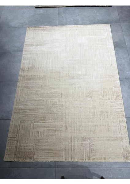 Impressive Koleksiyonu 4 Metrekare Bej Krem Modern Salon Mutfak Yatak Odası Halısı