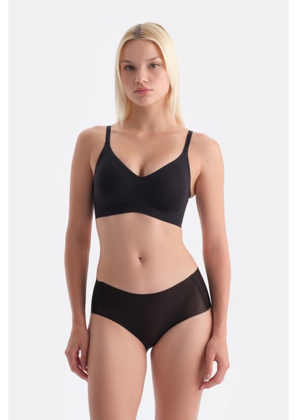 Siyah Linora Balensiz Dikişsiz Toparlayıcı Sütyen fırsatları