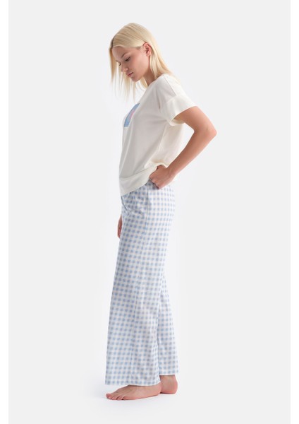 Kuş Baskılı Tişört Pantolon Takım modelleri