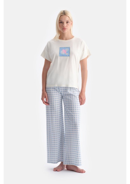 Kuş Baskılı Tişört Pantolon Takım fırsatları