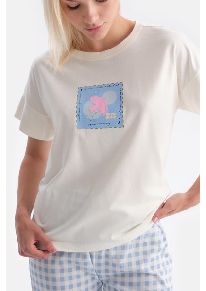 Kuş Baskılı Tişört Pantolon Takım indirimleri