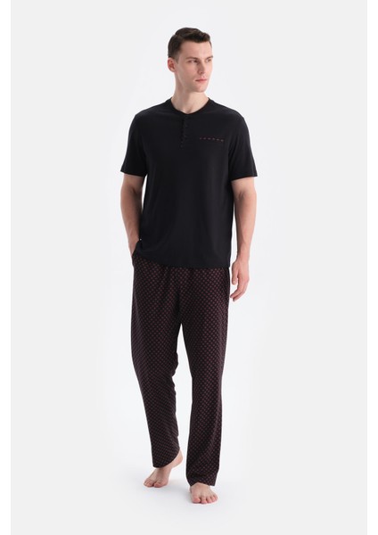 Kısa Kollu Patlı Tişört Pantolon Takım