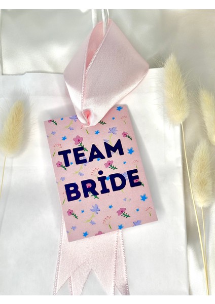 10ADET Team Bride Pembe Çiçek Etiketli Beyaz Kraft Kağıt-Karton Çanta-Hediyelik Çanta/bekarlığa Veda fiyatları