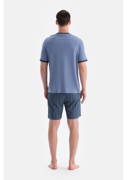 Kısa Kollu Altı Çizgili Tişört Şort Takım fiyatları