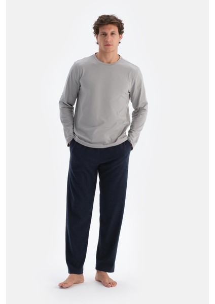 Lacivert Boru Paça Örme Pantolon fırsatları