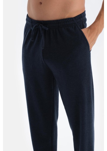 Lacivert Boru Paça Örme Pantolon indirimleri