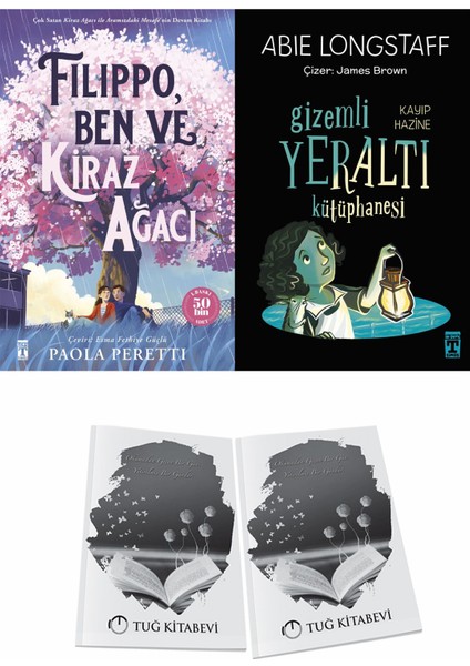 Filippo Ben ve Kiraz Ağacı ve Gizem Li Yeraltı Kütüphanesi 4 Kayıp Hazine + Hediyeli