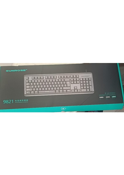 Kablolu Klavye, Q Klavye, Çince Alıştırma Klavyesi, Siyah Klavye