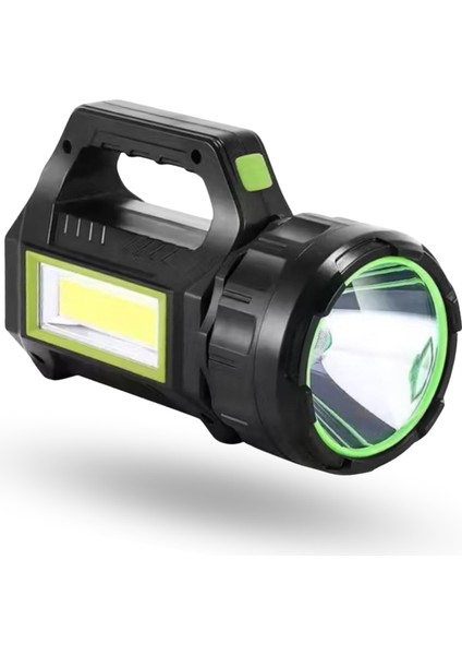 Büro Ev Ofis Kamp Keyfi Için Şarjlı 10W LED Yan Cob Işıklı El Feneri