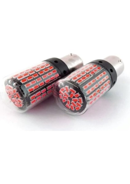 P21/5W 144 LED Tek Duy 93 Kırmızı Stop Ampulü Geri Vites Ampulü