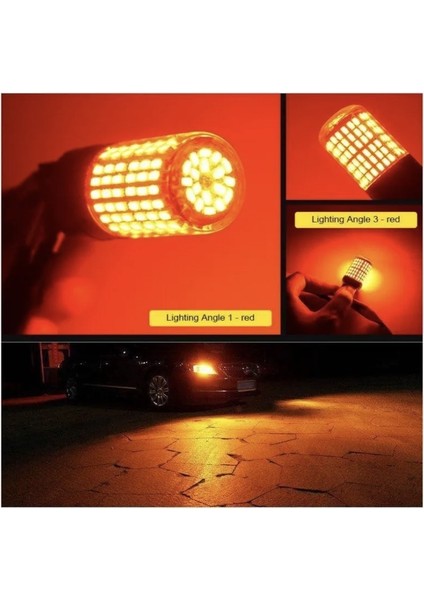 P21/5W 144 LED Tek Duy 93 Kırmızı Stop Ampulü Geri Vites Ampulü modelleri