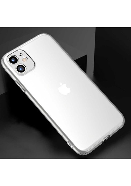 iPhone 11 Kılıf Zıvo Kamera Korumalı Süper Silikon Kapak-Renksiz fırsatları