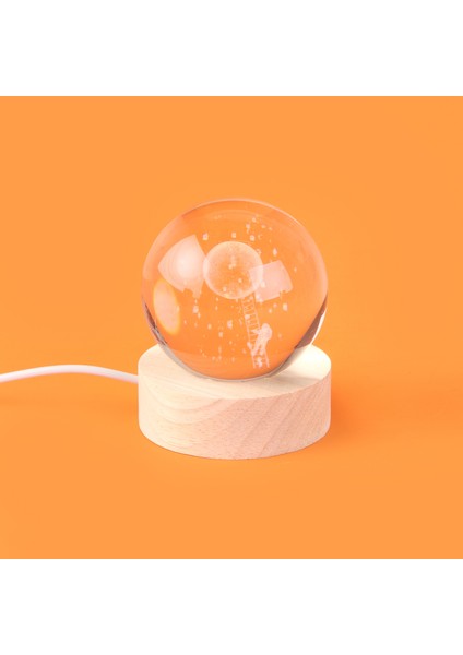 Deco Astronot Ledli Küre - 6 cm