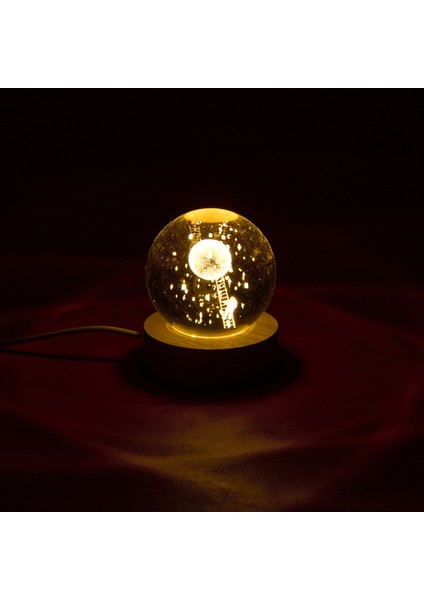 Deco Astronot Ledli Küre - 6 cm modelleri