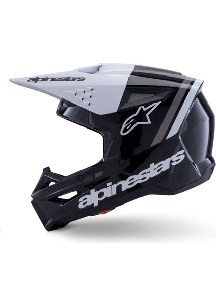 Sm3 Radium Off-Road Kaskı Siyah Beyaz Gri modelleri