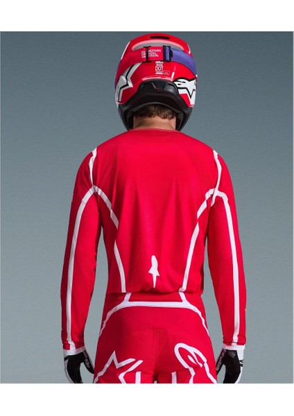 Fluid Apex Off-Road Motosiklet Jerseyi Kırmızı Beyaz indirimleri