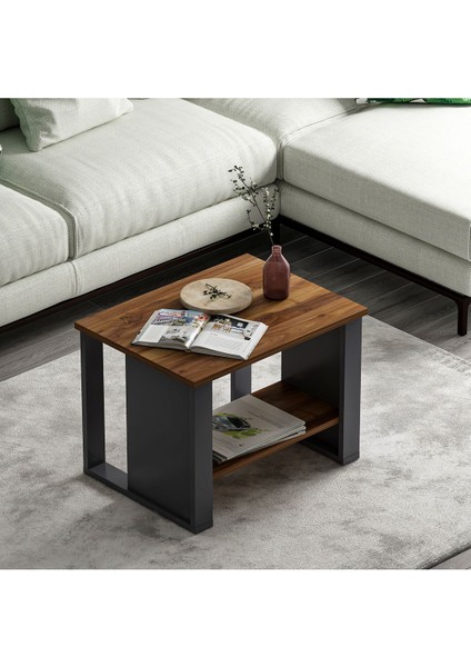 Boss Ofis Sehpası Antrasit Kemençe, Orta Sehpa, Dekoratif Sunum Sehpası modelleri