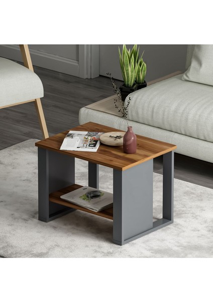 Boss Ofis Sehpası Antrasit Kemençe, Orta Sehpa, Dekoratif Sunum Sehpası fırsatları