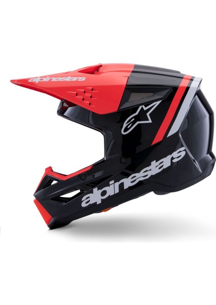 Sm3 Radium Off-Road Kaskı Siyah Kırmızı Beyaz modelleri