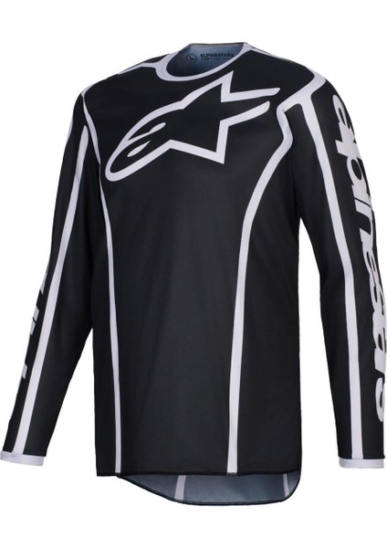 Fluid Apex Off-Road Motosiklet Jerseyi Siyah Gri