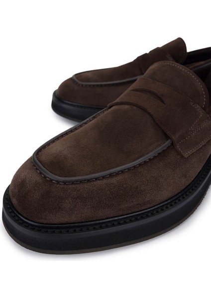 Erkek Hakiki Deri Kahverengi Casual Ayakkabı 664 E434106B Erk Ayk SK25-26 T.moro modelleri