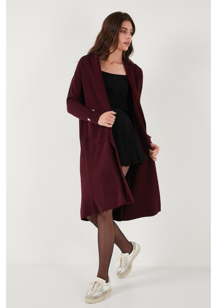 % 100 Akrilik Triko Örme Uzun Hırka Bayan Hırka 4615212