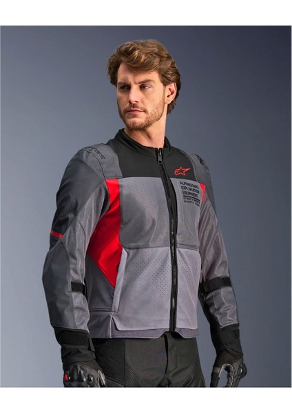 St-2 Air Korumalı Motosiklet Montu Gri Kırmızı Siyah fiyatları