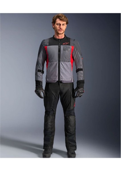 St-2 Air Korumalı Motosiklet Montu Gri Kırmızı Siyah modelleri