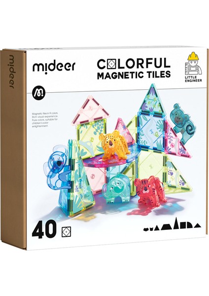 Renkli Magnetic Tiles - Sihirli Orman