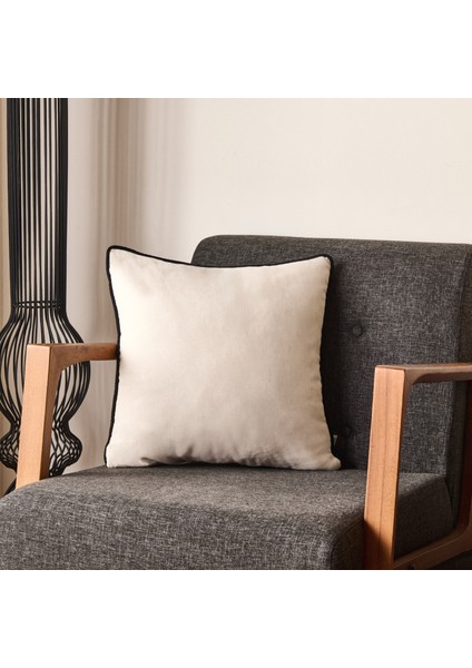 Soft Asas Kırlent - Beyaz - 45X45 cm