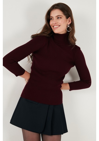Fitilli Regular Fit Balıkçı Yaka Soft Akrilik Kazak Bayan Kazak 4614102 fiyatları