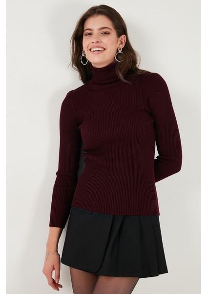 Fitilli Regular Fit Balıkçı Yaka Soft Akrilik Kazak Bayan Kazak 4614102 fırsatları