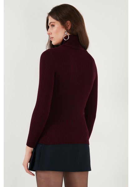 Fitilli Regular Fit Balıkçı Yaka Soft Akrilik Kazak Bayan Kazak 4614102