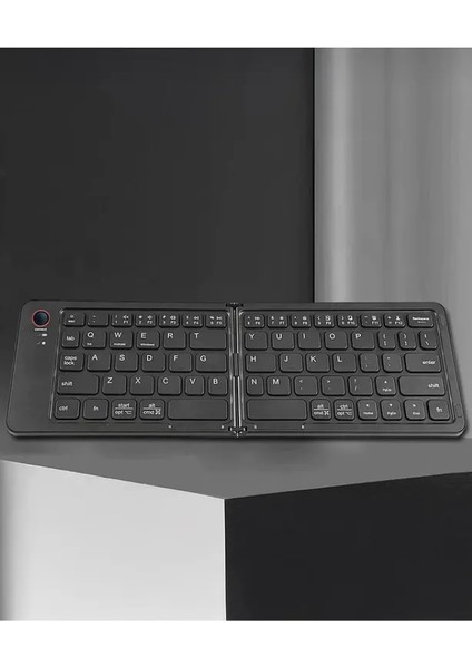 Siyah Kablosuz Katlanabilir Şarjlı Taşınabilir Mini Bluetooth Klavye modelleri