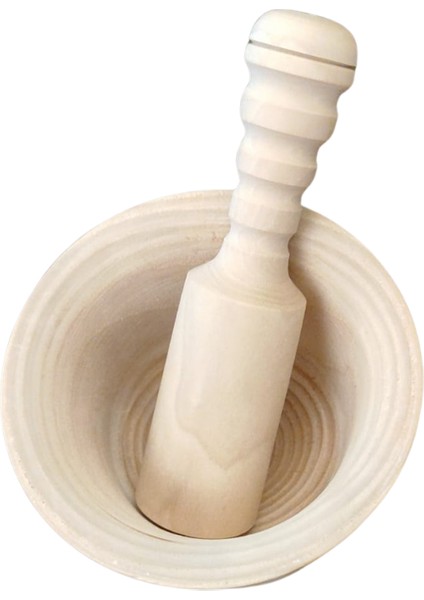 Dış Budak (Dişbudak) Ahşap Havan & Tokmak – Baharat, Sarımsak, Ot Öğütücü