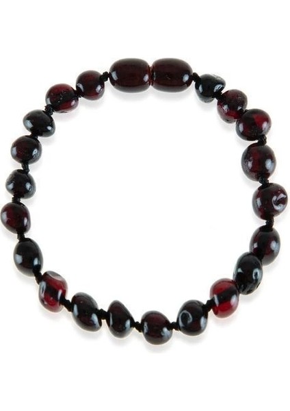 Orjinal Kehribar Bebek Bilekliği Vişne