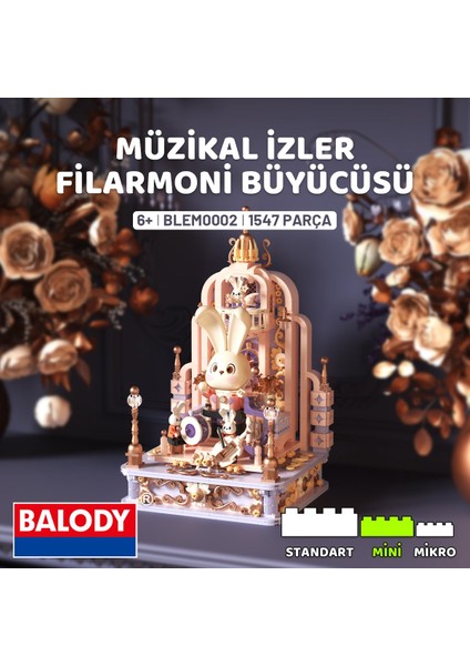 Müzikal Izler – Filarmoni Büyücüsü Yapı Bloğu Seti 1547 Parça fiyatları