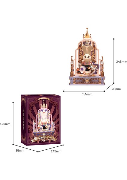 Müzikal Izler – Filarmoni Büyücüsü Yapı Bloğu Seti 1547 Parça fırsatları