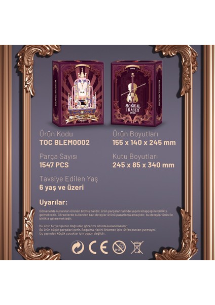 Müzikal Izler – Filarmoni Büyücüsü Yapı Bloğu Seti 1547 Parça indirimleri