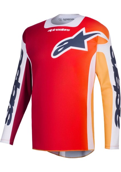 Racer Portl Off-Road Motosiklet Jerseyi Kırmızı Gri