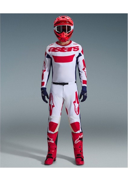 Racer Riway Off-Road Motosiklet Pantolonu Kırmızı Beyaz indirimleri