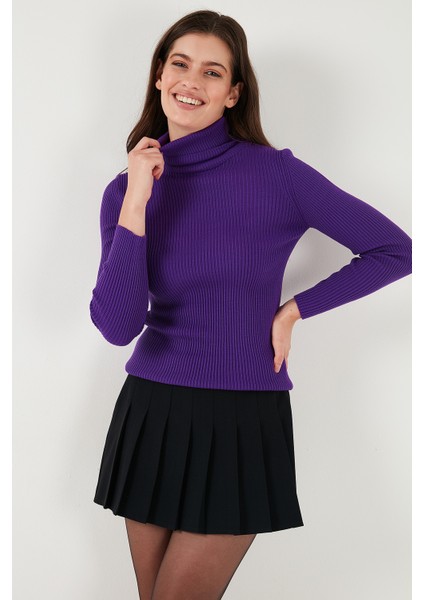 Fitilli Regular Fit Balıkçı Yaka Soft Akrilik Kazak Bayan Kazak 4614102 indirimleri