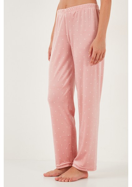 Desenli Regular Fit Bisiklet Yaka Uzun Kollu Pijama Takımı Bayan Pijama Takımı 65713312 fırsatları