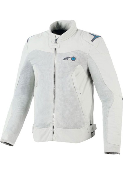 Stella Circal-1 Air Korumalı Kadın Motosiklet Montu Gri Mavi