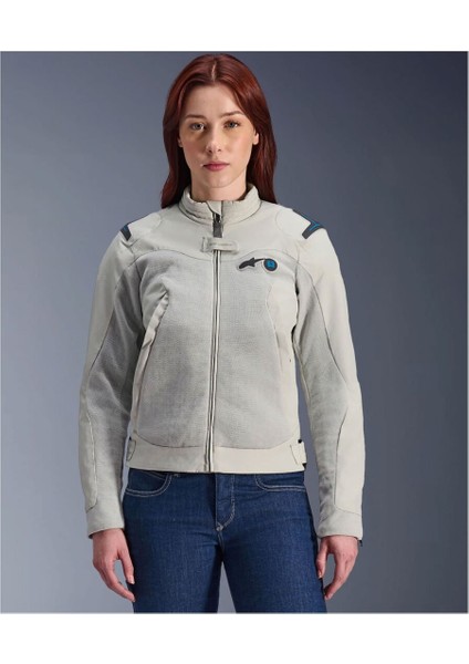 Stella Circal-1 Air Korumalı Kadın Motosiklet Montu Gri Mavi modelleri