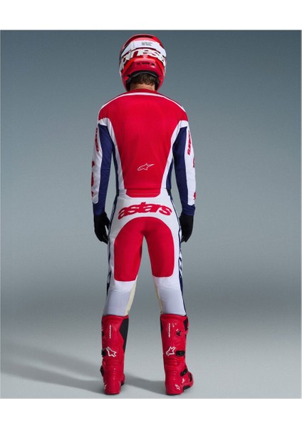 Racer Riway Off-Road Motosiklet Jerseyi Beyaz Kırmızı Siyah fırsatları