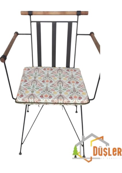 40X40 Iskandinav Otantik Desenli Su ve Leke Itici Fermuarlı Bağcıklı Yeşil Biyeli Sandalye Minderi modelleri